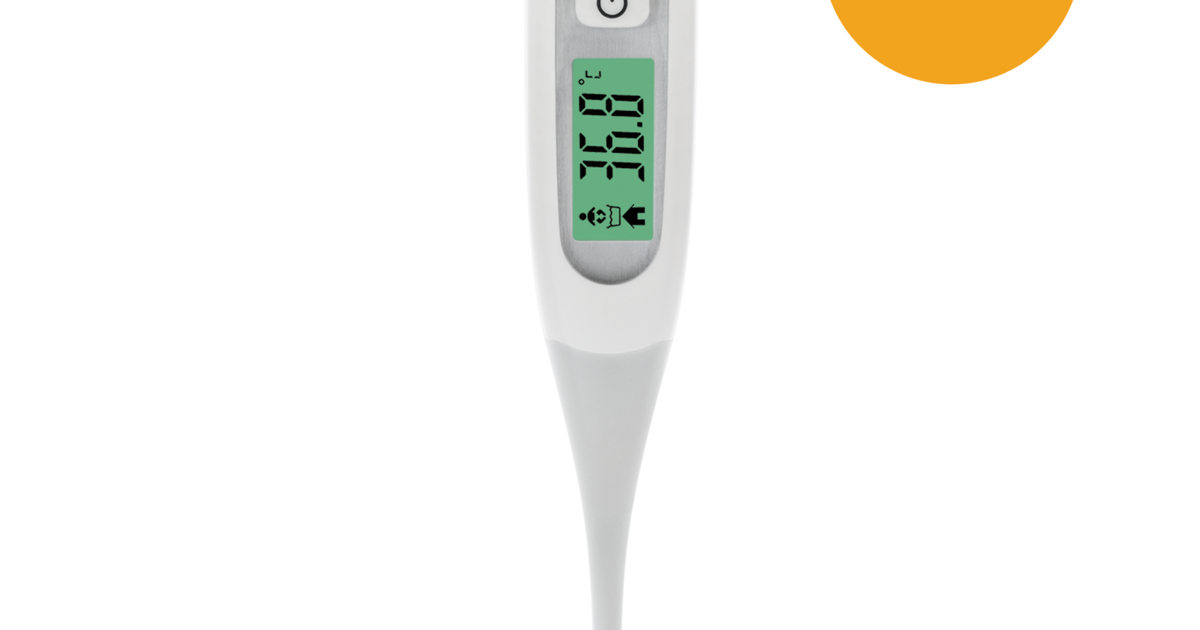 Normal Body Temperature Reading On Digital Thermometer Print